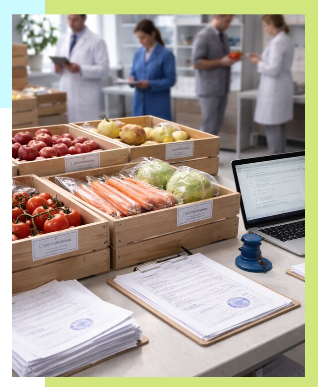 Сертификация овощей и фруктов в Белой Калитве от 8815 р. | Алешин-Бкл