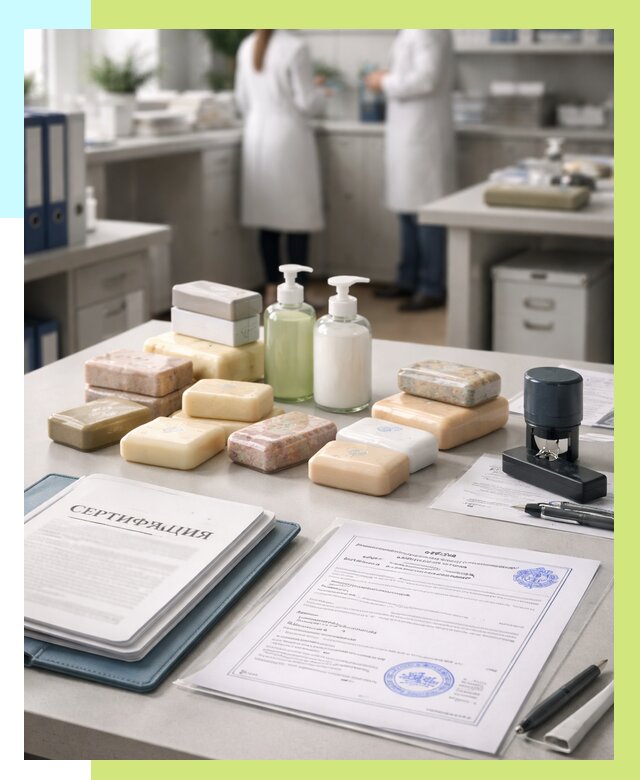 Сертификация мыла и сертификат на мыло в Белой Калитве от 12445 | Алешин-Бкл