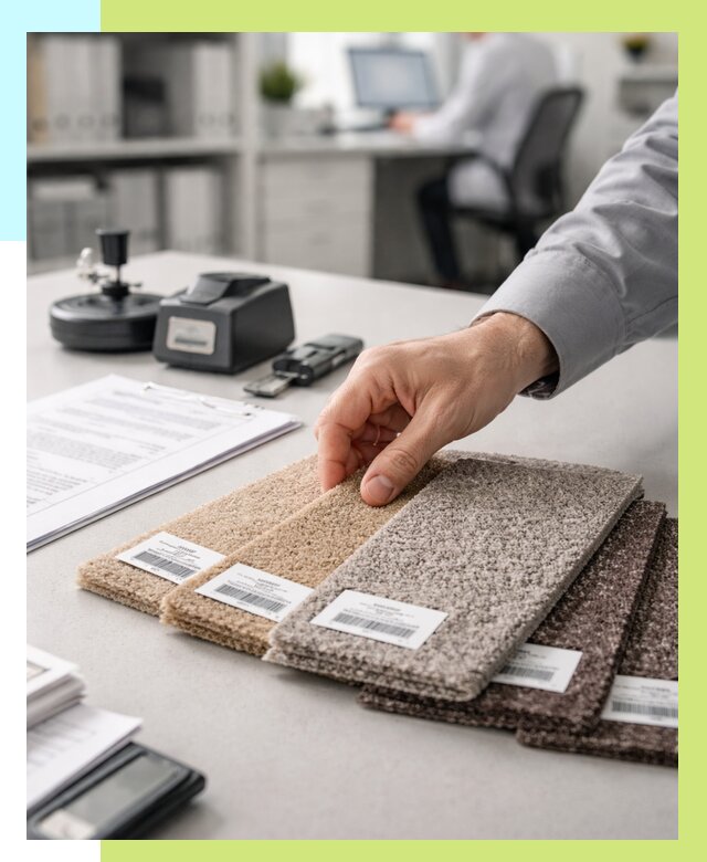 Сертификация ковролина в Белой Калитве от 15557 р., Алешин-Бкл