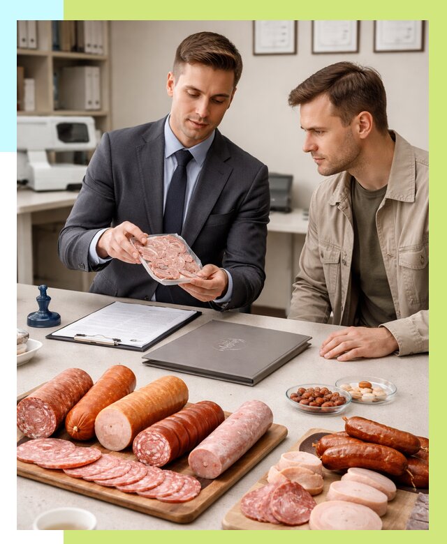 Сертификация колбасных изделий в Белой Калитве от 7778 р. | Алешин-Бкл