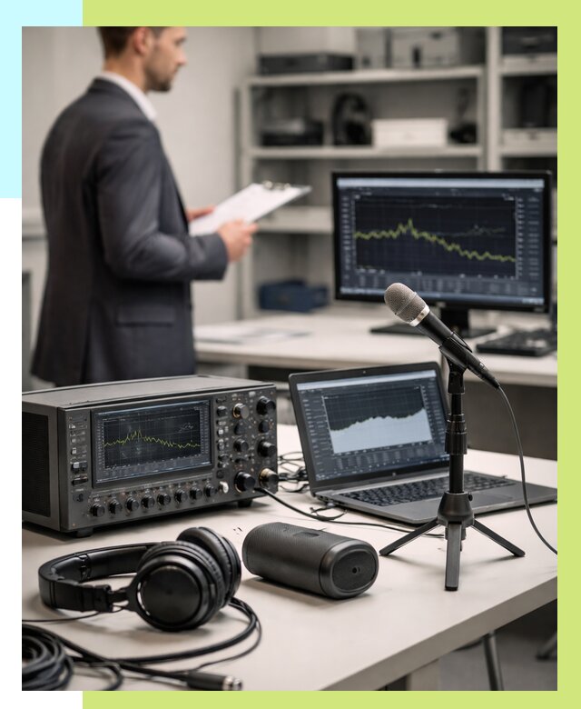 Сертификация аудиотехники в Белой Калитве от 15557 р., Алешин-Бкл