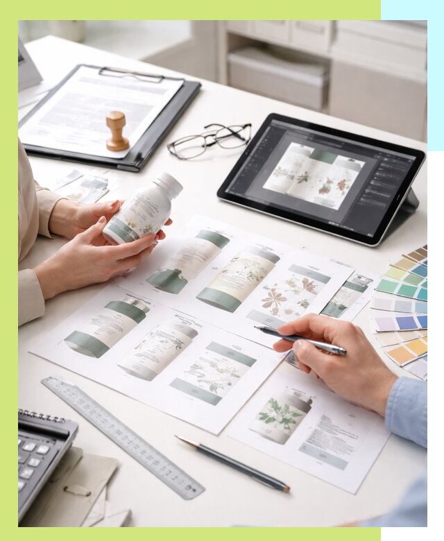 Профессиональная разработка дизайна и текста этикетки продукции в Белой Калитве