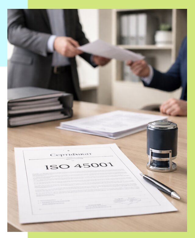 Сертификат ISO 45001 в Белой Калитве под ключ от 46670 р. | Алешин-Бкл